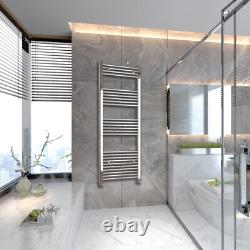 Barre de serviette chauffante droite Radiateur échelle de salle de bain Chrome 1600x400mm UK