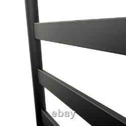 Barre de serviette chauffée électrique sèche Slimline 400mm(l) x 700mm(h) Noir mat 55W
