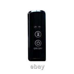 Barre de serviette chauffée électrique sèche Slimline 400mm(l) x 700mm(h) Noir mat 55W