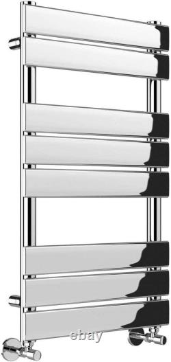 Barre de serviette plate en chrome radiateur chauffant pour salle de bain G-Rad toutes tailles