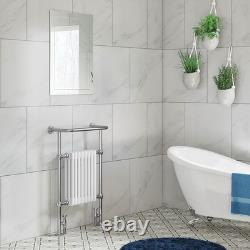 Barre sèche-serviettes traditionnelle Westminster Blanc/chrome 952x659x235