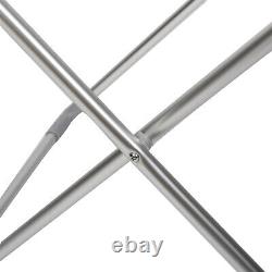 Blanc Aluminium Polypropylène Électrique Serviette Warmer Pliable 8 Barres Chauffantes