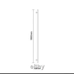 Colore Pizarro Radiateur Chauffant Droite en Laiton Brossé 1800mm x 400mm Neuf