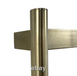 FALA Radiateur de Serviettes Électrique Plat en Laiton Brossé 700mm H Chauffage de Salle de Bain