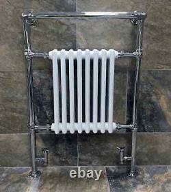 Grand radiateur de serviettes traditionnel chauffé 963mm x 673mm