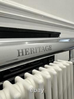 Nouveau porte-serviettes chauffant HERITAGE CLIFTON victorien chromé blanc radiateur PPR 749 £