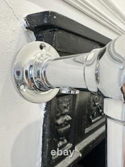 Nouveau porte-serviettes chauffant HERITAGE CLIFTON victorien chromé blanc radiateur PPR 749 £