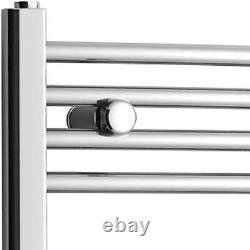 Porte-serviettes Radiateur Échelle Salle de bain Chauffée Courbée Chrome 1600 x 600 Radieux