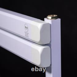 Porte-serviettes en aluminium. Compatible avec une pompe à chaleur. Économe en énergie. Blanc