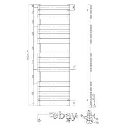 Porte-serviettes en bronze, radiateur de salle de bain chauffant, échelle, panneau plat, 3 tailles