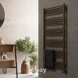 RADIATEUR SÈCHE-SERVIETTES CHAUFFANT TERMA Fiona Brun Anodisé 1380h x 600l mm