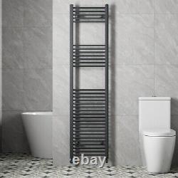 RadiLux Radiateur Sèche-serviettes Chauffant Anthracite 1800 x 450mm Plat