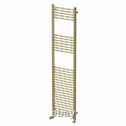 RadiLux Radiateur de Serviettes Chauffant Laiton Brossé 1800 x 450mm Plat