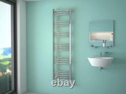 Radiateur Chauffant Serviette de Salle de Bain Échelle Courbée Chromée