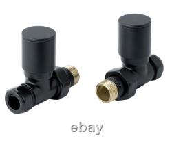 Radiateur Design Sèche-serviettes Échelle Noir 750mm de Largeur pour Salle de Bain Royaume-Uni