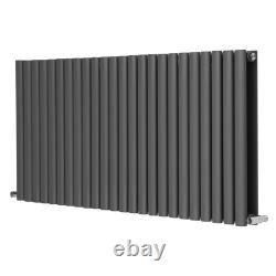 Radiateur Designer Anthracite Échelle Chauffante à Serviettes Panneau Plat Colonne Ovale