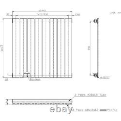 Radiateur Designer Vertical Horizontal Blanc Panneau Plat Colonne Double Rads