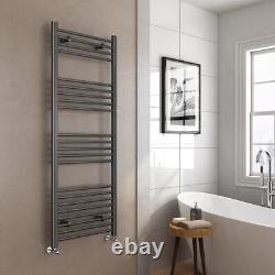 Radiateur Échelle Chauffant Serviette de Salle de Bain Droite Grise 1600 x 600 Rad Chauffant