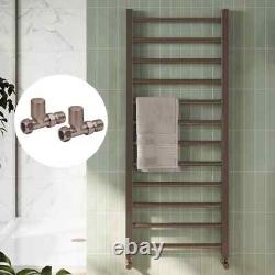 Radiateur Échelle de Salle de Bain Droite Chauffant Serviettes en Bronze Brossé
