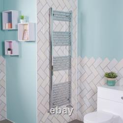 Radiateur Échelle de salle de bain en chrome blanc gris droit chauffant pour serviettes