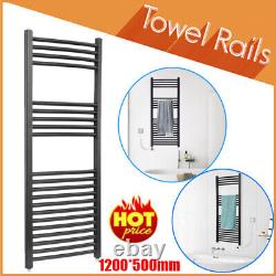 Radiateur Électrique Chauffant Échelle Porte-serviettes Vertical avec Railing Chauffant pour Salle de Bain