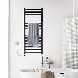 Radiateur Électrique Chauffant Échelle Porte-serviettes Vertical avec Railing Chauffant pour Salle de Bain