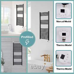 Radiateur Électrique Chauffant Échelle Porte-serviettes Vertical avec Railing Chauffant pour Salle de Bain