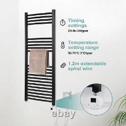 Radiateur Électrique Chauffant Échelle Porte-serviettes Vertical avec Railing Chauffant pour Salle de Bain