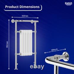 Radiateur Porte-serviette Traditionnel Chauffant Designer 6 Colonnes pour Salle de Bain