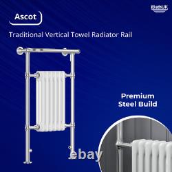 Radiateur Porte-serviette Traditionnel Chauffant Designer 6 Colonnes pour Salle de Bain