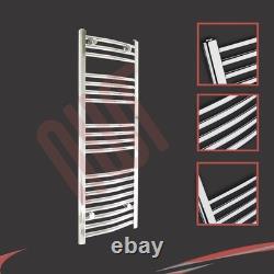 Radiateur Sèche-serviettes Chauffant Chromé COURBÉ 400mm(l) x 1000mm(h) 1422 BTUs