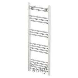 Radiateur Serviettes Chauffant Chrome 1200 x 450mm Plat Murale en Acier pour Salle de Bain