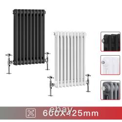 Radiateur Traditionnel Horizontal Vertical Chauffé avec Porte-Serviettes en Fonte Style Rads