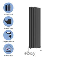 Radiateur à colonne ovale à panneau plat design horizontal vertical chauffage central