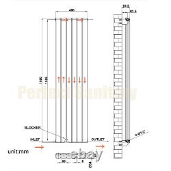 Radiateur à colonne ovale à panneau plat design horizontal vertical chauffage central