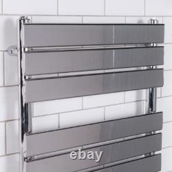 Radiateur à serviettes chauffant à panneau plat minimaliste 1600x600mm Chrome