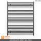 Radiateur à Serviettes Chauffant Anthracite De 700 Mm De Large, élégant Designer De Salle De Bain