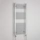 Radiateur à Serviettes Chauffant Chrome 1200 X 500 Plat Incurvé électrique Et Gaz Pour Salle De Bain