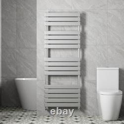 Radiateur à serviettes chauffant de salle de bain 1600x600mm, panneau plat, chrome, chauffage central