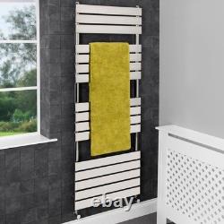 Radiateur à serviettes chauffant de salle de bain 1600x600mm, panneau plat, chrome, chauffage central