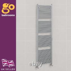 Radiateur à serviettes chauffant de salle de bain échelle droite en chrome 1800x400