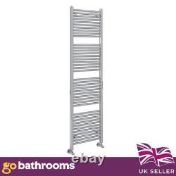 Radiateur à serviettes chauffant de salle de bain échelle droite en chrome 1800x400