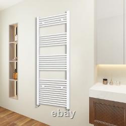 Radiateur à serviettes chauffant droit blanc anthracite pour salle de bain