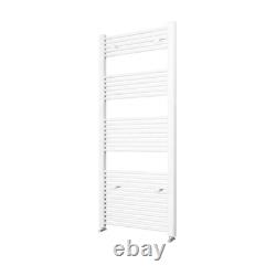 Radiateur à serviettes chauffant droit blanc anthracite pour salle de bain