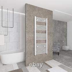 Radiateur à serviettes chauffant droit blanc pour salle de bain échelle sèche-serviettes