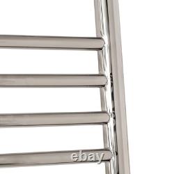 Radiateur à serviettes chauffant en acier inoxydable poli 500 mm (l) x 1600 mm (h) 2025 BTU