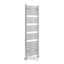 Radiateur à serviettes chauffant en chrome pour salle de bain, chauffe-serviettes en échelle argentée, 3 tailles
