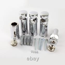 Radiateur à serviettes chauffant en échelle chrome de 800 mm de large et 1200 mm de haut pour salle de bains