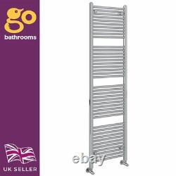 Radiateur à serviettes chauffant pour salle de bain, échelle droite en chrome 1800x600