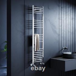 Radiateur à serviettes de salle de bain chauffant en chrome droit échelle 1600 x 400 mm
